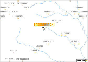 map of Baqueriachi