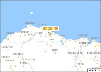 map of Baquias