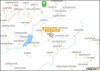 map of Báquira