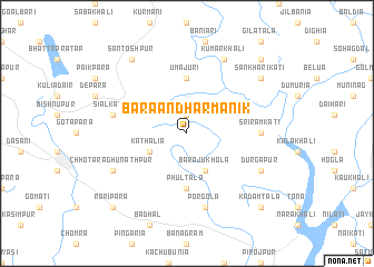 map of Bara Āndhārmānik