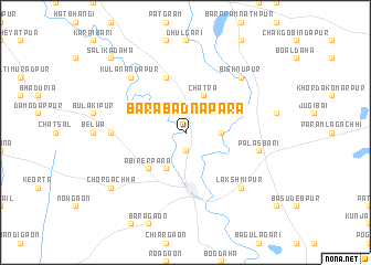 map of Bara Badnāpāra