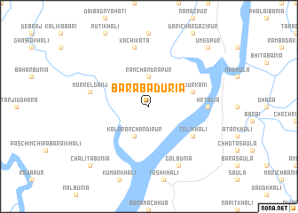 map of Bara Bāduria