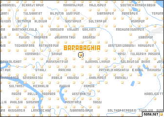 map of Bāra Bāghia