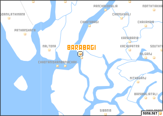 map of Bāra Bāgi