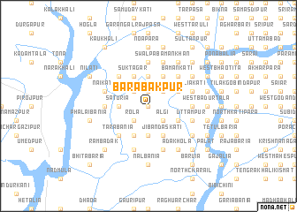 map of Bārabākpur