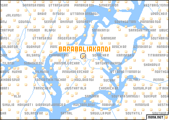 map of Bara Bāliākāndi
