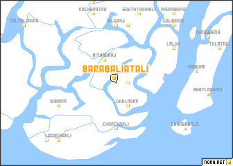 map of Bāra Bāliātāli