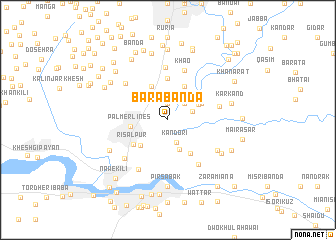 map of Bāra Bānda