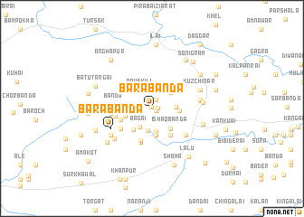 map of Bara Bānda