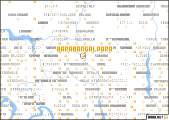 map of Bara Bāngālpāra