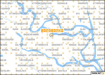 map of Bara Bānka