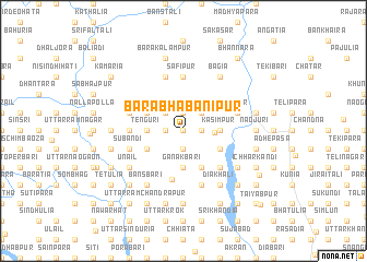 map of Bara Bhabānīpur