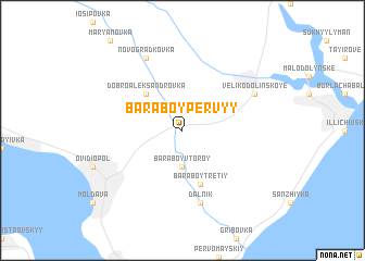 map of Baraboy Pervyy