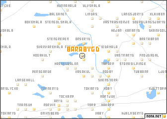 map of Bårabygd