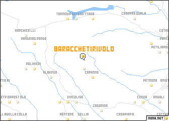 map of Baracche Tirivolo