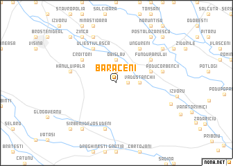 map of Bărăceni