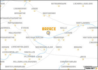 map of Baracé