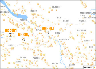 map of Barači