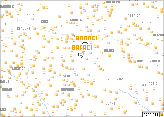 map of Baraći