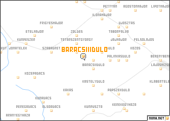 map of Baracsi II. Důlő