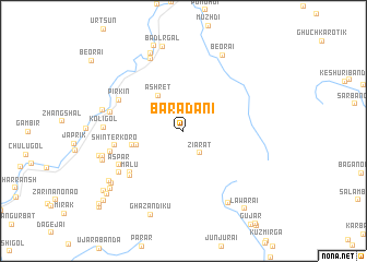 map of Baradāni