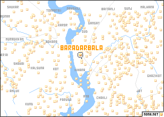 map of Baradar Bāla