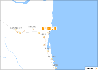 map of Barada