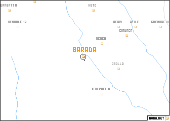 map of Barada