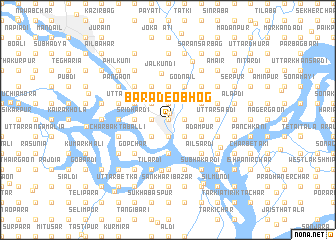 map of Bara Deobhog