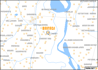 map of Barādi