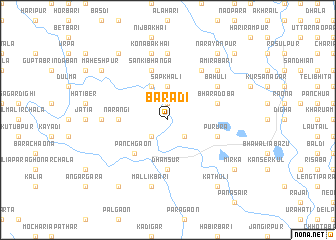 map of Barādi