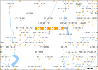 map of Bara Domrāsur