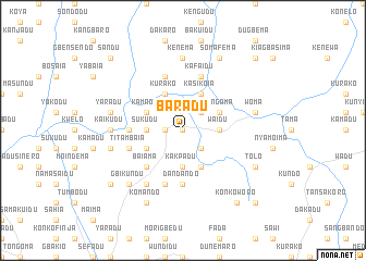 map of Baradu