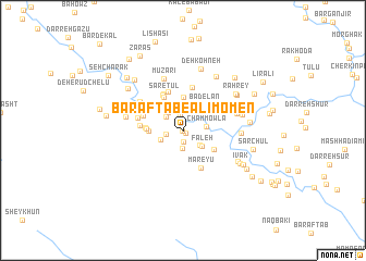 map of Bar Āftāb-e ‘Alī Mo\