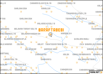 map of Barāftāb-e Bī