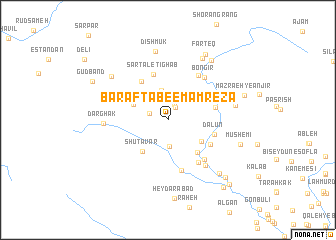 map of Bar Āftāb-e Emām Reẕā