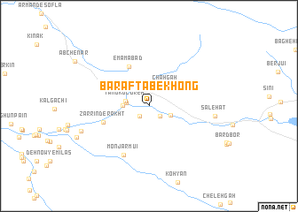 map of Bar Āftāb-e Khong