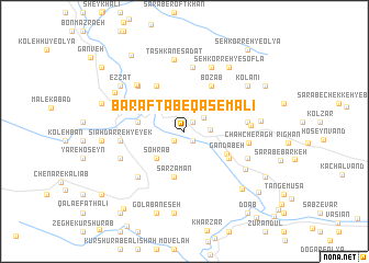 map of Bar Āftāb-e Qāsem‘alī