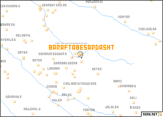 map of Bar Āftāb-e Sardasht