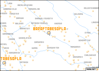 map of Bar Āftāb-e Soflá