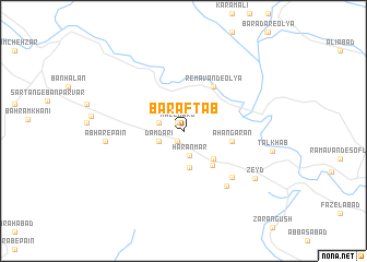 map of Barāftāb