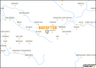 map of Barāftāb
