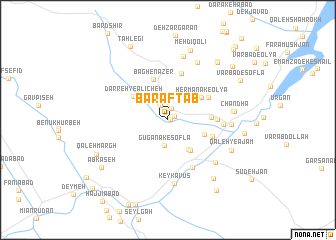 map of Bar Āftāb