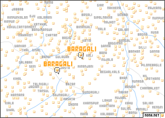 map of Bara Gali