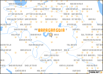 map of Bārāgāngdia