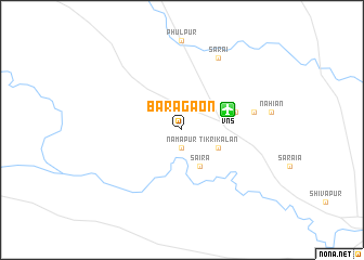 map of Barāgaon