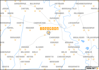 map of Barāgaon