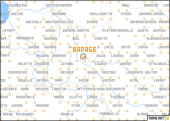 map of Barage