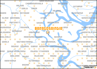 map of Bara Gosāindia