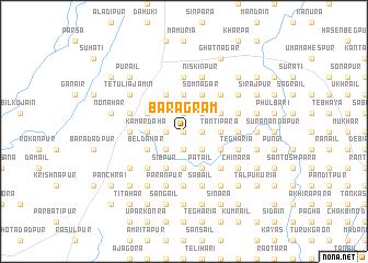 map of Baragrām